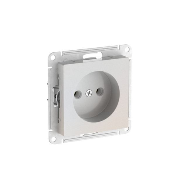 ATLASDESIGN РОЗЕТКА без заземления без шторок, 16А, мех., быстрозажимные клеммы., ЖЕМЧУГ, ATN000441S