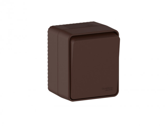 ATN546011 - AtlasDesign PROFI IP54 О/У 1-клавишный ВЫКЛЮЧАТЕЛЬ 10 АХ, КОРИЧНЕВЫЙ