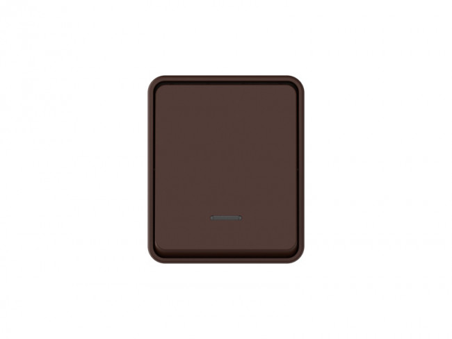 ATN546013 - AtlasDesign PROFI IP54 О/У 1-клавишный ВЫКЛЮЧАТЕЛЬ с подсветкой 10 АХ, КОРИЧНЕВЫЙ