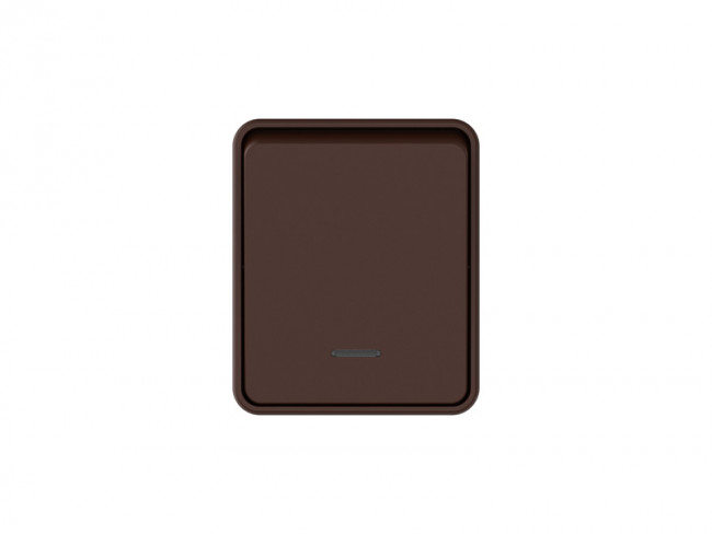 ATN546013 - AtlasDesign PROFI IP54 О/У 1-клавишный ВЫКЛЮЧАТЕЛЬ с подсветкой 10 АХ, КОРИЧНЕВЫЙ