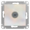 ATN000492 - AtlasDesign TV РОЗЕТКА проходная 4DB, механизм, ЖЕМЧУГ
