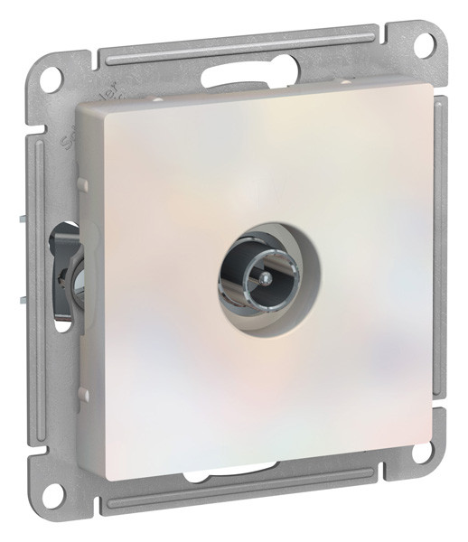 ATN000492 - AtlasDesign TV РОЗЕТКА проходная 4DB, механизм, ЖЕМЧУГ