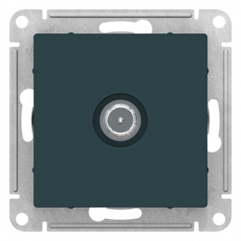 ATN000892 - AtlasDesign TV РОЗЕТКА проходная 4DB, механизм, ИЗУМРУД