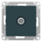 ATN000892 - AtlasDesign TV РОЗЕТКА проходная 4DB, механизм, ИЗУМРУД