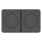 ATN546026 - AtlasDesign PROFI IP54 О/У РОЗЕТКА двойная с з/к со шторками 16А, КОРИЧНЕВЫЙ