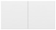 ATN000128 - AtlasDesign РОЗЕТКА двойная с заземлением  со шторками и сдвижной крышкой, 16А, в сборе, БЕЛЫЙ