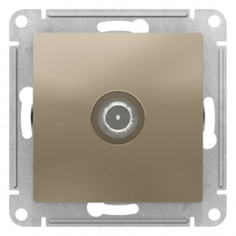 ATN000592 - AtlasDesign TV РОЗЕТКА проходная 4DB, механизм, ШАМПАНЬ