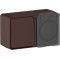 ATN546070 - AtlasDesign PROFI IP54 О/У БЛОК: РОЗ. з/к со шт. 16А, ВЫКЛ.1-клав.10А, КОРИЧНЕВЫЙ