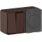 ATN546074 - AtlasDesign PROFI IP54 О/У БЛОК: РОЗ. з/к со шт. 16А, ВЫКЛ.2-клав.10А, КОРИЧНЕВЫЙ