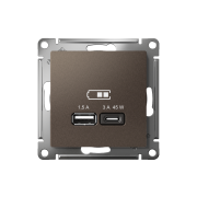 ATN000629 - AtlasDesign USB РОЗЕТКА A + тип-C 45W высокоскоростная зарядка QC, PD, механизм, МОККО