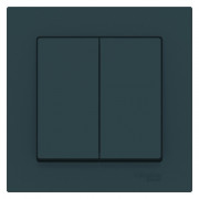 ATN000852 - AtlasDesign 2-клавишный ВЫКЛЮЧАТЕЛЬ, схема 5, 10АХ, в сборе, ИЗУМРУД