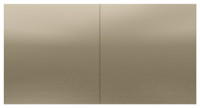 ATN000528 - AtlasDesign РОЗЕТКА двойная с заземлением  со шторками и сдвижной крышкой, 16А, в сборе, ШАМПАНЬ