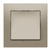 ATLASDESIGN 1-клавишный ВЫКЛЮЧАТЕЛЬ, сх.1, 10АХ, в сборе, быстрозажимные клеммы., ШАМПАНЬ, ATN000512S