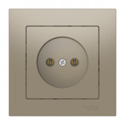 ATLASDESIGN РОЗЕТКА без заземления, 16А, в сборе, быстрозажимные клеммы., ШАМПАНЬ, ATN000540S