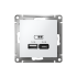 ATN000139 - AtlasDesign USB розетка A+С, 5В/2,4 А, 2х5В/1,2 А, белый