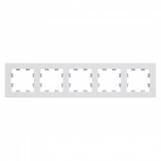 ATN343105 - AtlasDesign NATURE 5-постовая РАМКА, МРАМОР КРЕМ РОЯЛ