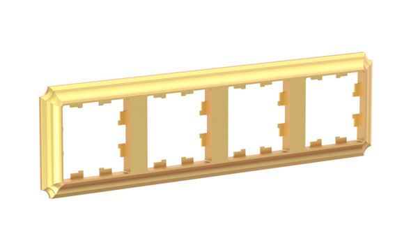 4-постовая РАМКА, цвет ЗОЛОТО, AtlasDesign Antique, ATN101604