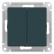 ATN000851 - AtlasDesign 2-клавишный ВЫКЛЮЧАТЕЛЬ, схема 5, 10АХ, механизм, ИЗУМРУД