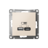 ATN000239 - AtlasDesign USB розетка A+С, 5В/2,4А, 2х5В/1,2А, бежевый