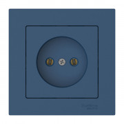 ATLASDESIGN РОЗЕТКА без заземления, 16А, в сборе, быстрозажимные клеммы., АКВАМАРИН, ATN001140S
