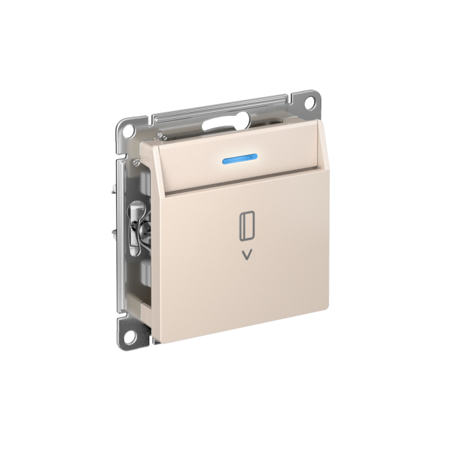 ATLASDESIGN ВЫКЛЮЧАТЕЛЬ карточный с подсветкой, 10А, без задержки отключения, механизм, БЕЖЕВЫЙ, ATN000214