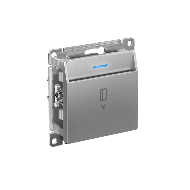 ATLASDESIGN ВЫКЛЮЧАТЕЛЬ карточный с подсветкой, 10А, без задержки отключения, механизм, АЛЮМИНИЙ, ATN000314