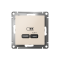 ATN000227 - AtlasDesign USB РОЗЕТКА тип-C 65W высокоскоростная зарядка QC, PD, механизм, БЕЖЕВЫЙ