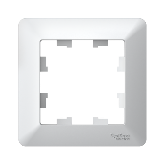 ATLASDESIGN AIR 1-постовая РАМКА, БЕЛЫЙ/дымчатый черный, ATN225101