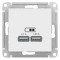 ATN001333 - AtlasDesign USB РОЗЕТКА A+A, 5В/2,1 А, 2х5В/1,05 А, механизм, ЛОТОС