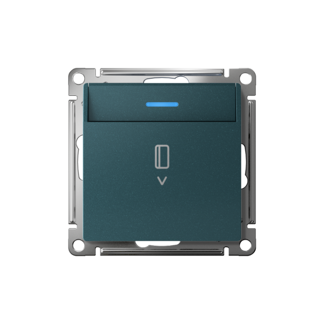 ATLASDESIGN ВЫКЛЮЧАТЕЛЬ карточный с подсветкой, 10А, без задержки отключения, механизм, ИЗУМРУД, ATN000814