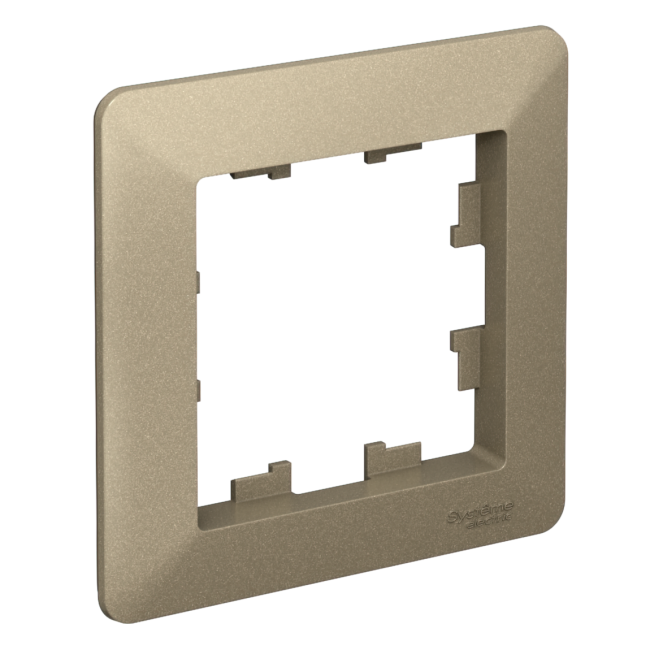 ATLASDESIGN AIR 1-постовая РАМКА, ШАМПАНЬ/дымчатый белый, ATN225501