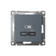 ATN000727 - AtlasDesign USB РОЗЕТКА тип-C 65W высокоскоростная зарядка QC, PD, механизм, ГРИФЕЛЬ