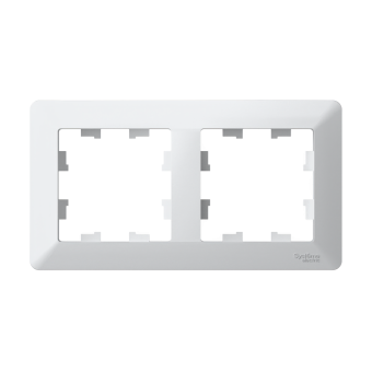 ATLASDESIGN AIR 2-постовая РАМКА, БЕЛЫЙ/дымчатый черный, ATN225102