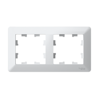 ATLASDESIGN AIR 2-постовая РАМКА, БЕЛЫЙ/дымчатый черный, ATN225102