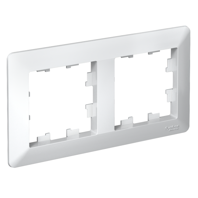 ATLASDESIGN AIR 2-постовая РАМКА, БЕЛЫЙ/дымчатый черный, ATN225102