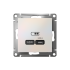ATN000427 - AtlasDesign USB РОЗЕТКА тип-C 65W высокоскоростная зарядка QC, PD, механизм, ЖЕМЧУГ