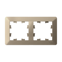 ATLASDESIGN AIR 2-постовая РАМКА, ШАМПАНЬ/дымчатый белый, ATN225502