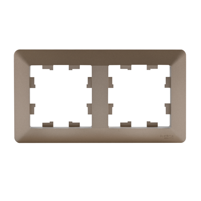 ATLASDESIGN AIR 2-постовая РАМКА, ШАМПАНЬ/дымчатый белый, ATN225502