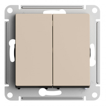 ATLASDESIGN 2-клавишный ПЕРЕКЛЮЧАТЕЛЬ, перекрестный, 2 x сх. 7, 10АХ ...