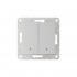 SBDV-00199 - ATLASDESIGN SMART 2-клавишный ВЫКЛЮЧАТЕЛЬ с подсветкой, Zigbee, сх.5, L+N, 10А, механизм, БЕЛЫЙ, ATN000153Z