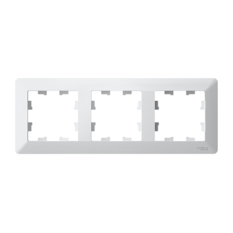 ATLASDESIGN AIR 3-постовая РАМКА, БЕЛЫЙ/дымчатый черный, ATN225103