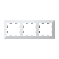 ATLASDESIGN AIR 3-постовая РАМКА, БЕЛЫЙ/дымчатый черный, ATN225103