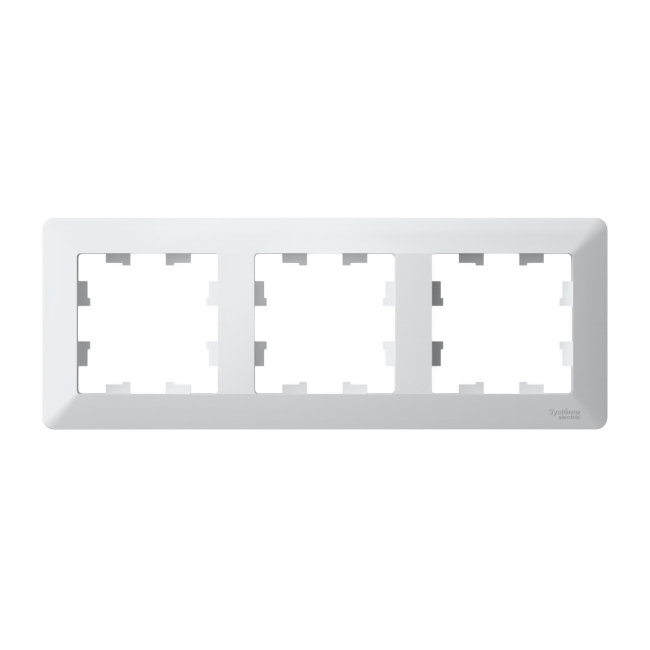 ATLASDESIGN AIR 3-постовая РАМКА, БЕЛЫЙ/дымчатый черный, ATN225103