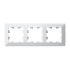 ATLASDESIGN AIR 3-постовая РАМКА, БЕЛЫЙ/дымчатый черный, ATN225103