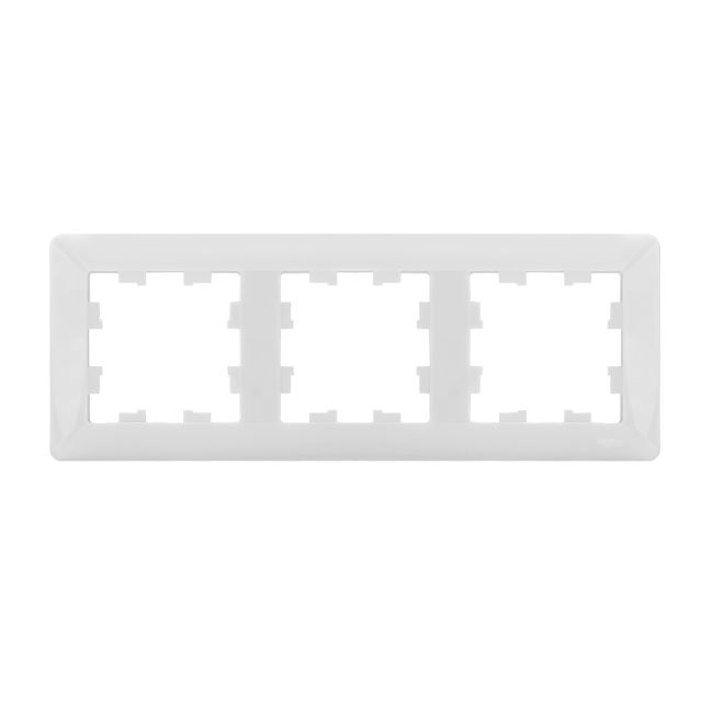 ATLASDESIGN AIR 3-постовая РАМКА, БЕЛЫЙ/дымчатый черный, ATN225103