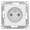 ATN001341 - AtlasDesign РОЗЕТКА без заземления без шторок, 16А, механизм, ЛОТОС