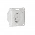 SBDV-00202 - ATLASDESIGN SMART Умная встраиваемая розетка с заземлением со шторками,Zigbee, 16А БЕЛЫЙ, ATN000145Z