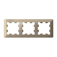 ATLASDESIGN AIR 3-постовая РАМКА, ШАМПАНЬ/дымчатый белый, ATN225503