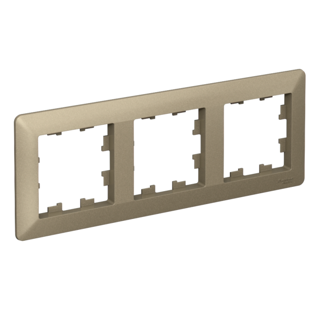 ATLASDESIGN AIR 3-постовая РАМКА, ШАМПАНЬ/дымчатый белый, ATN225503