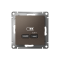 ATN000627 - AtlasDesign USB РОЗЕТКА тип-C 65W высокоскоростная зарядка QC, PD, механизм, МОККО